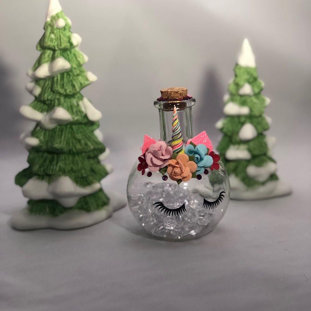 Handmade unicorn Wish Jar